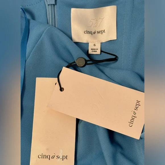 Cinq à Sept Strapless Blue Dress - Picture 7 of 7